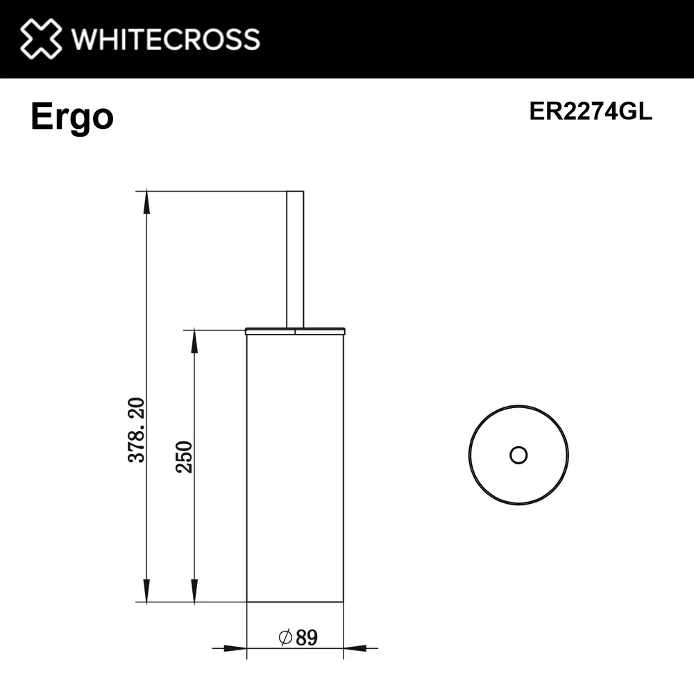 Фото 2 Ершик для унитаза напольный WHITECROSS ERGO ER2274GL цвет золото Фото 2 Ершик для унитаза напольный WHITECROSS ERGO ER2274GL цвет золото