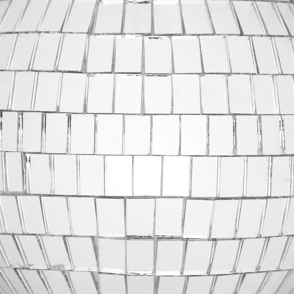 Фото 3 Елочный шар «Диско-шар» ø8 см пластик серебряный новогодний Фото 3 Елочный шар «Диско-шар» ø8 см пластик серебряный новогодний