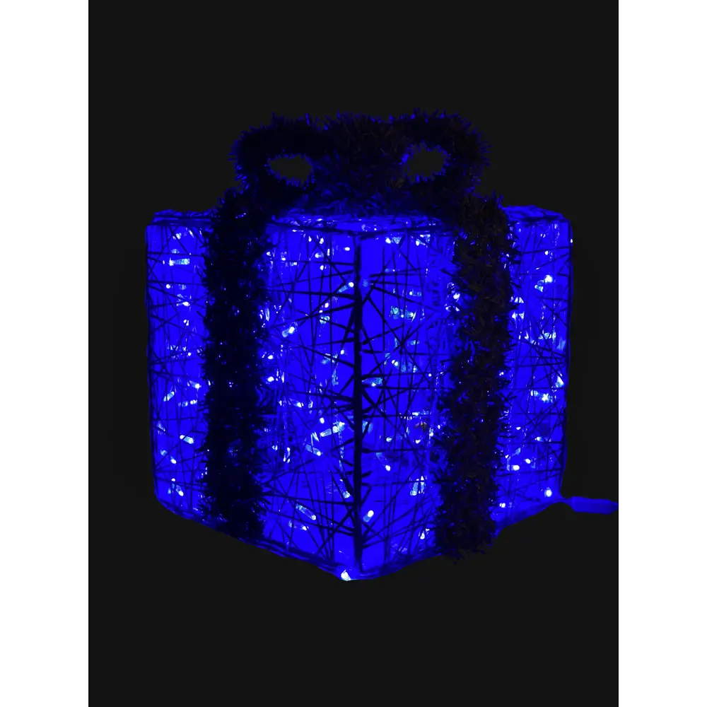 Фото 13 Электрическая светящиеся фигура Подарок 100 LED 50x50x50 см теплый белый свет Фото 13 Электрическая светящиеся фигура Подарок 100 LED 50x50x50 см теплый белый свет