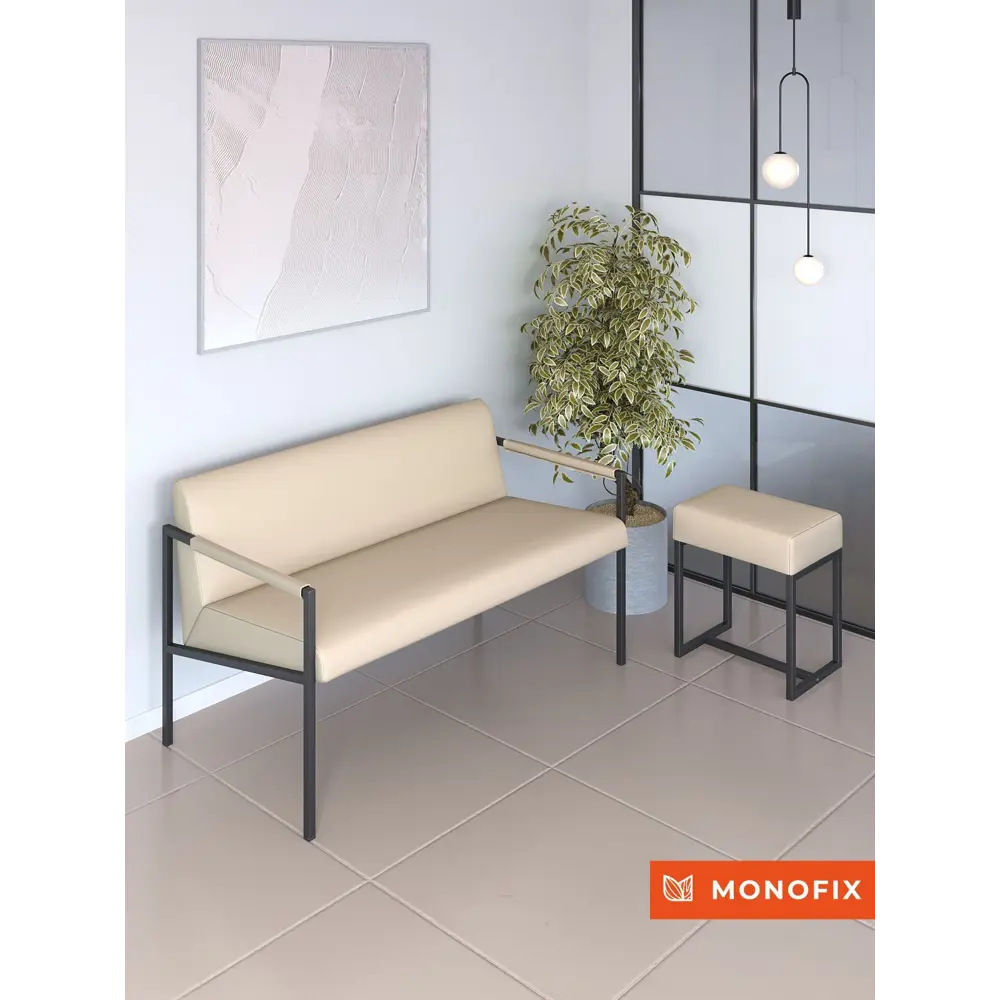 Фото 5 Пуф Monofix PF-YUNTA-3 30x40 см экокожа бежевый Фото 5 Пуф Monofix PF-YUNTA-3 30x40 см экокожа бежевый