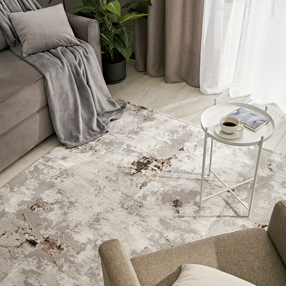 Фото Ковер Kreaforta Breeze 160x230 см полиэстер 5473А цвет серый Фото Ковер Kreaforta Breeze 160x230 см полиэстер 5473А цвет серый