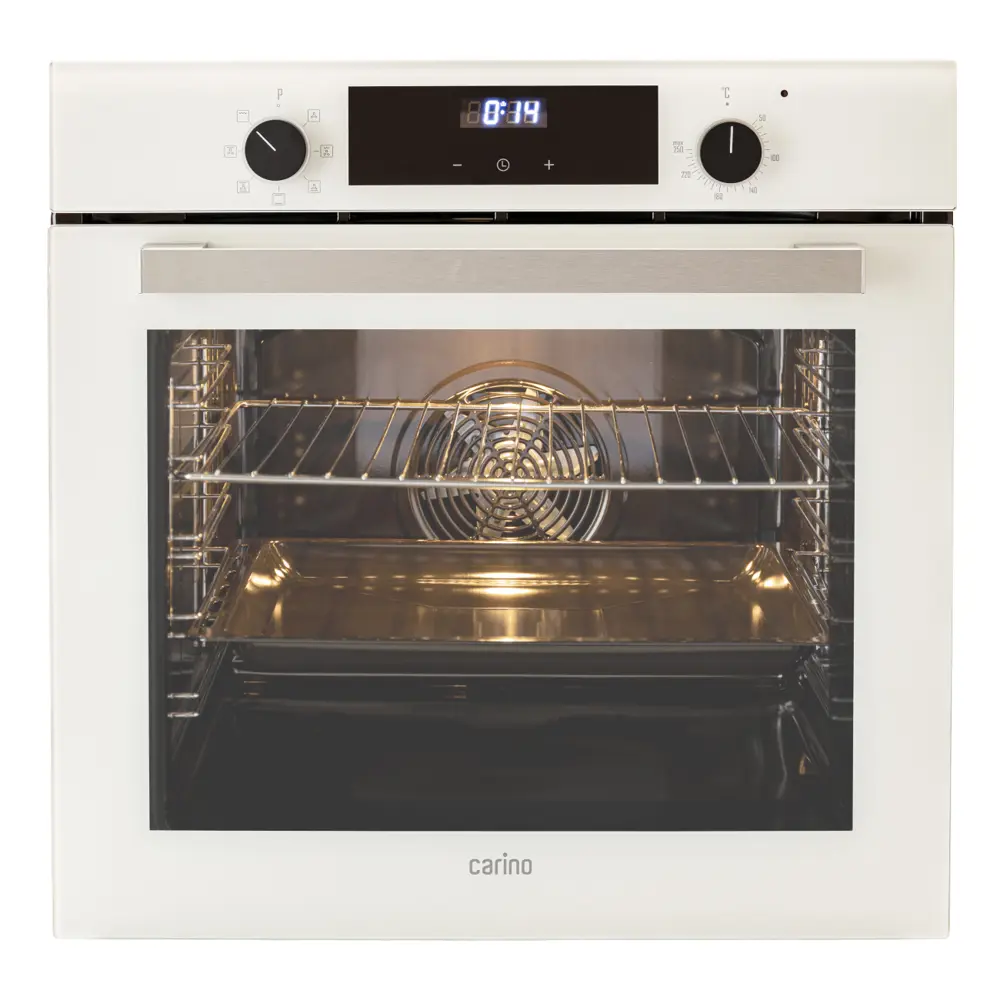 Фото Электрический встраиваемый духовой шкаф Carino CB6EC68122 59.5х59.5х56 см цвет белый Фото Электрический встраиваемый духовой шкаф Carino CB6EC68122 59.5х59.5х56 см цвет белый
