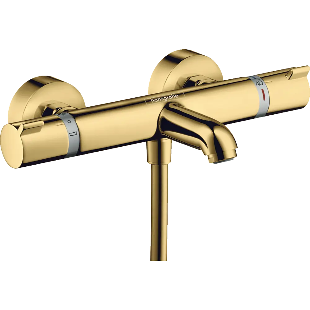 Фото Смеситель для ванны термостатический Hansgrohe Ecostat Comfort 13114990 цвет золото Фото Смеситель для ванны термостатический Hansgrohe Ecostat Comfort 13114990 цвет золото