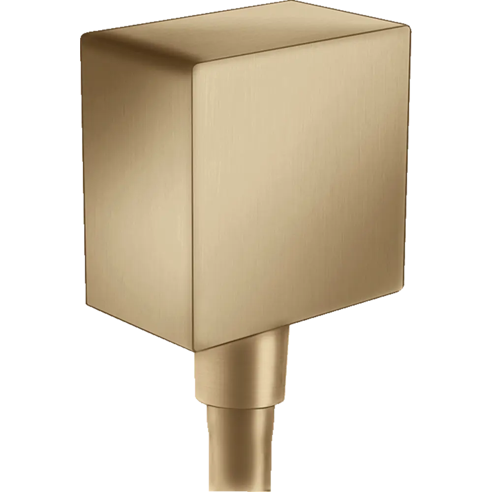 Фото Шланговое подсоединение с клапаном обратного тока Hansgrohe Fixfit Square 26455140, цвет бронза Фото Шланговое подсоединение с клапаном обратного тока Hansgrohe Fixfit Square 26455140, цвет бронза
