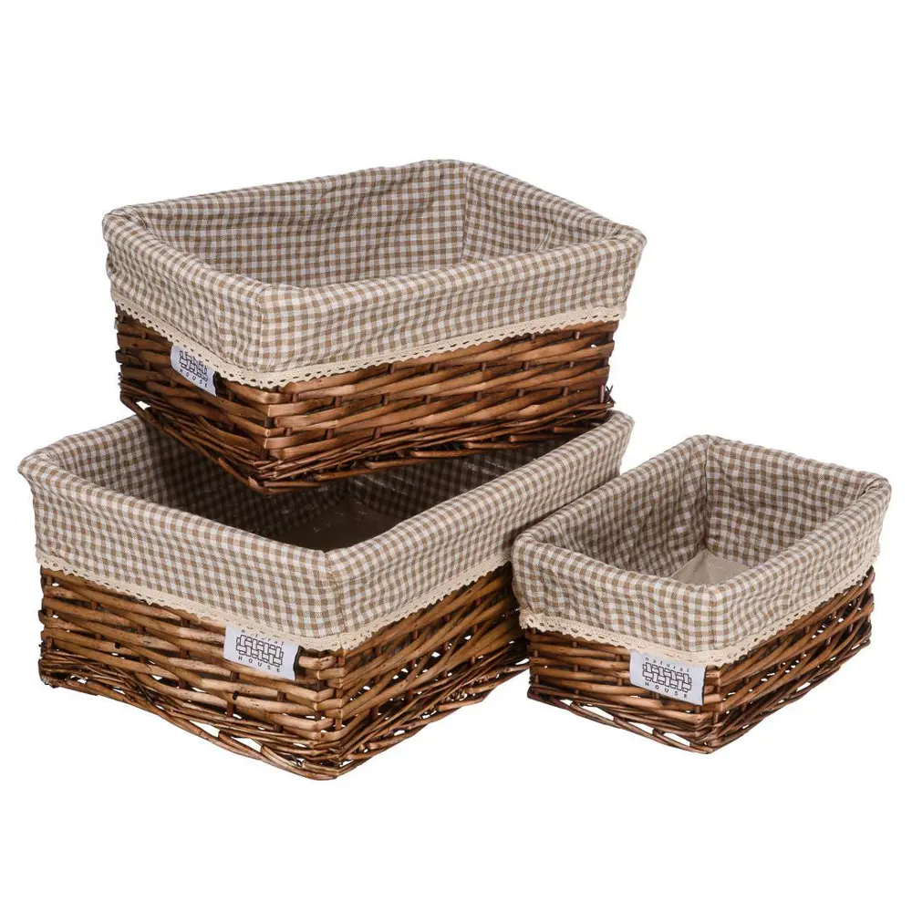 Фото 2 Корзина Natural house 20x13x13 см ткань цвет коричневый Фото 2 Корзина Natural house 20x13x13 см ткань цвет коричневый