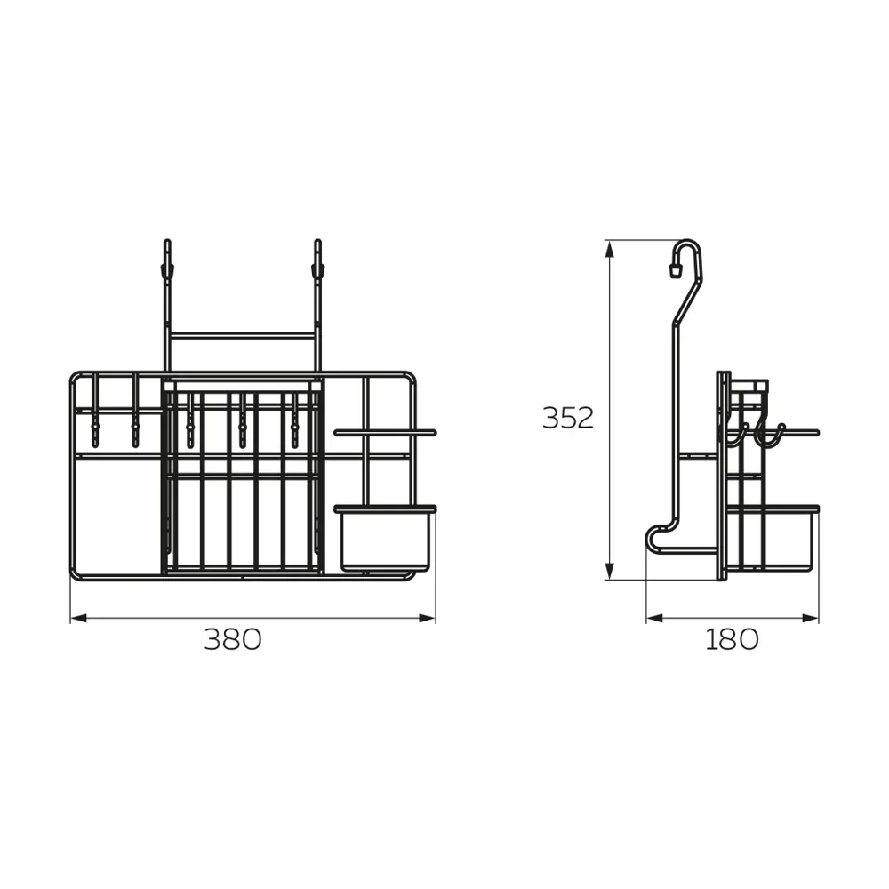 Фото 2 Настенный держатель для кухонных принадлежностей Lemax 18x35x38 см Металл цвет бронза Фото 2 Настенный держатель для кухонных принадлежностей Lemax 18x35x38 см Металл цвет бронза