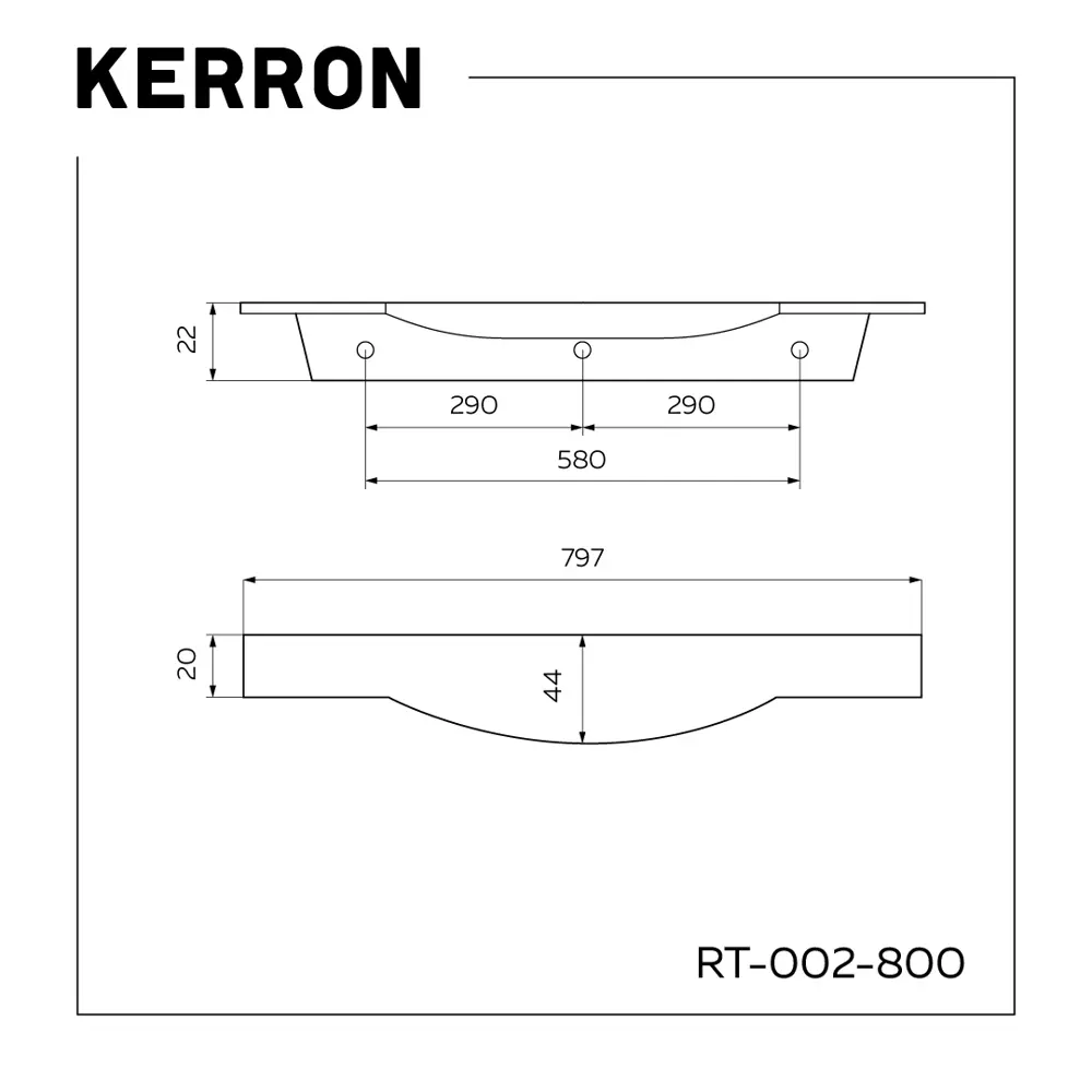 Фото 3 Мебельная ручка-профиль Kerron RT-002-800 SC матовый хром 580 мм Фото 3 Мебельная ручка-профиль Kerron RT-002-800 SC матовый хром 580 мм