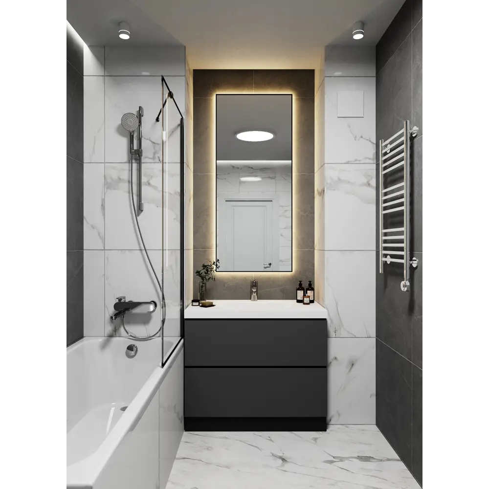 Фото 4 Зеркало со встроенной подсветкой One mirror 14070чст 70x140 см Фото 4 Зеркало со встроенной подсветкой One mirror 14070чст 70x140 см