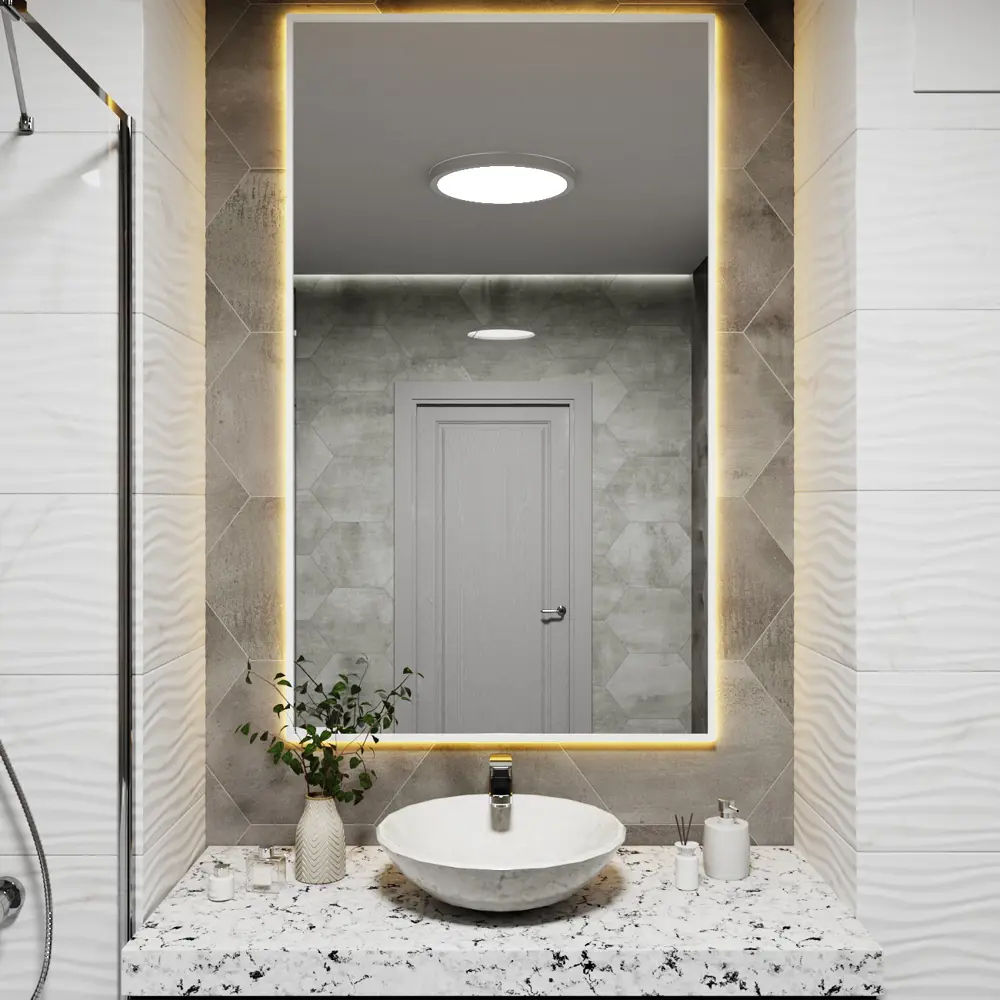 Фото 2 Зеркало со встроенной подсветкой One mirror 14080бст 80x140 см Фото 2 Зеркало со встроенной подсветкой One mirror 14080бст 80x140 см