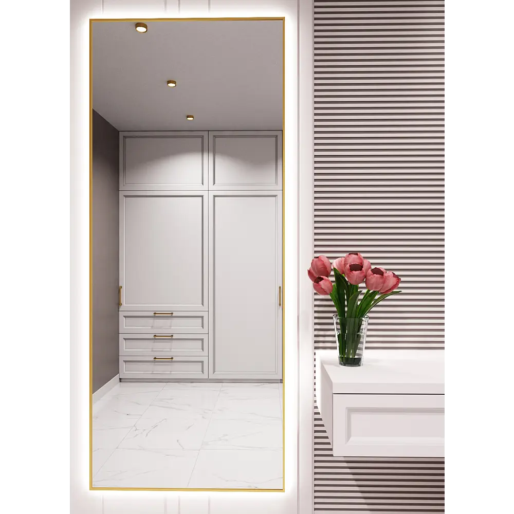 Фото 2 Зеркало со встроенной подсветкой One mirror 17070зсх 70x170 см Фото 2 Зеркало со встроенной подсветкой One mirror 17070зсх 70x170 см