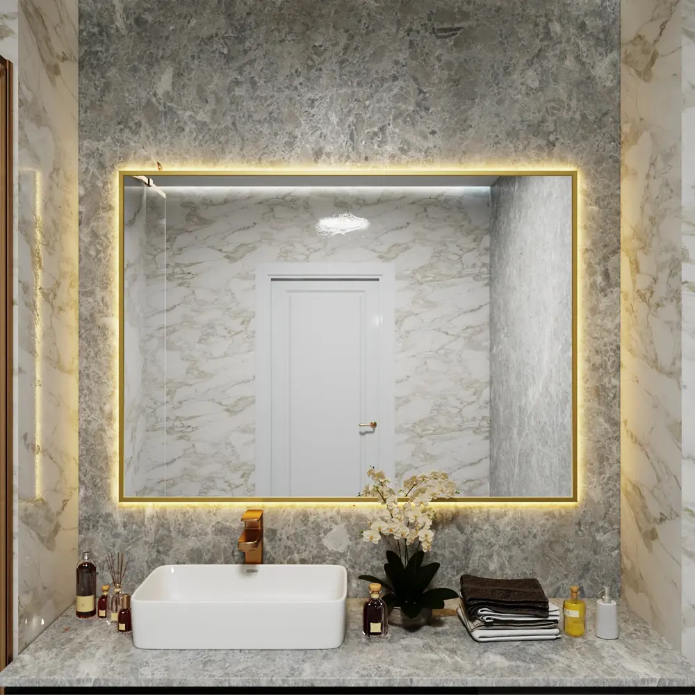Фото 3 Зеркало со встроенной подсветкой One mirror 12090зст 90x120 см Фото 3 Зеркало со встроенной подсветкой One mirror 12090зст 90x120 см