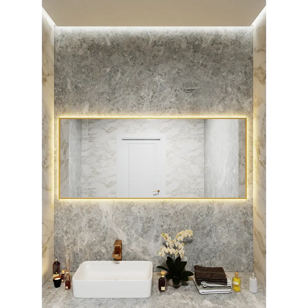 Фото 3 Зеркало со встроенной подсветкой One mirror 15070зст 70x150 см