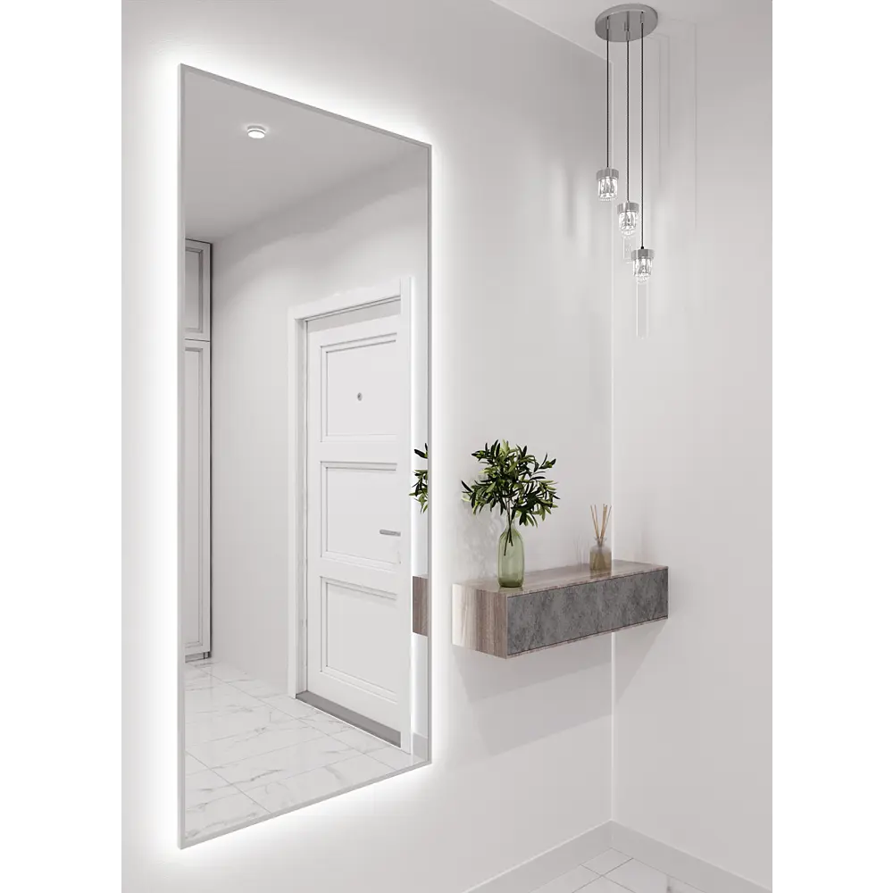 Фото 3 Зеркало со встроенной подсветкой One mirror 17060ссх 60x170 см Фото 3 Зеркало со встроенной подсветкой One mirror 17060ссх 60x170 см