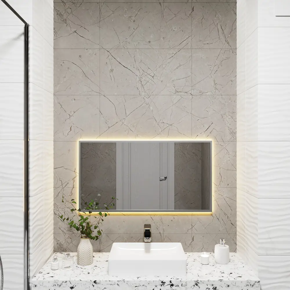 Фото 4 Зеркало со встроенной подсветкой One mirror 9050сст 50x90 см Фото 4 Зеркало со встроенной подсветкой One mirror 9050сст 50x90 см
