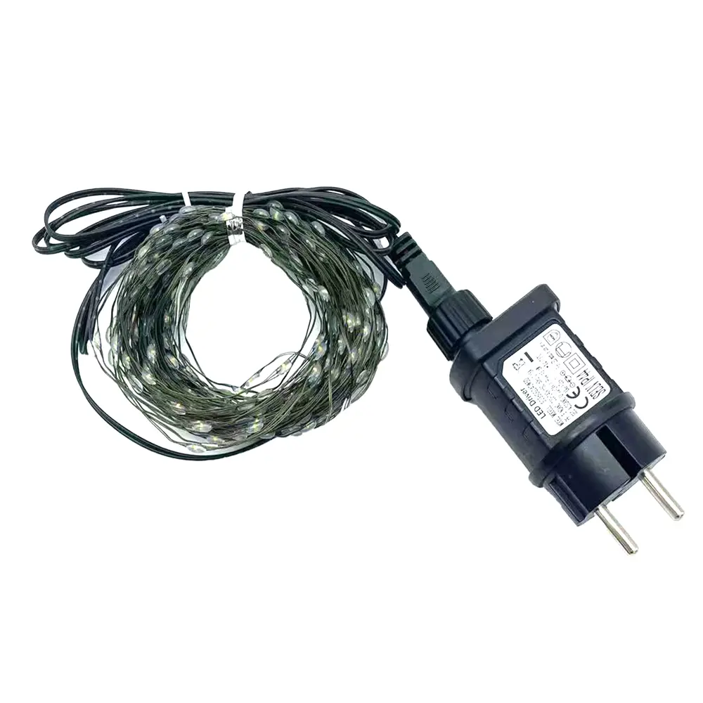 Фото Электрогирлянда наружная/комнатная Роса 20 м 400 ламп холодный белый свет 8 режимов Фото Электрогирлянда наружная/комнатная Роса 20 м 400 ламп холодный белый свет 8 режимов