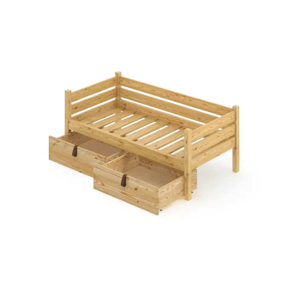 Фото 2 Тахта односпальная Solarius реечное основание с 2 выкатными ящиками 110x63x180 см сосна цвет бежевый Фото 2 Тахта односпальная Solarius реечное основание с 2 выкатными ящиками 110x63x180 см сосна цвет бежевый