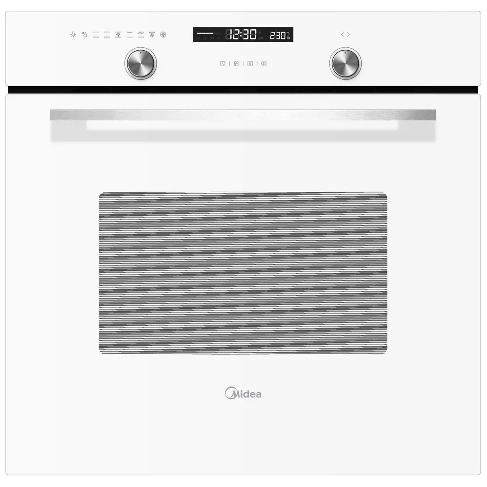 Фото 2 Электрический встраиваемый духовой шкаф Midea MO78101CGW 59.5x59.5x57.5 см цвет белый Фото 2 Электрический встраиваемый духовой шкаф Midea MO78101CGW 59.5x59.5x57.5 см цвет белый