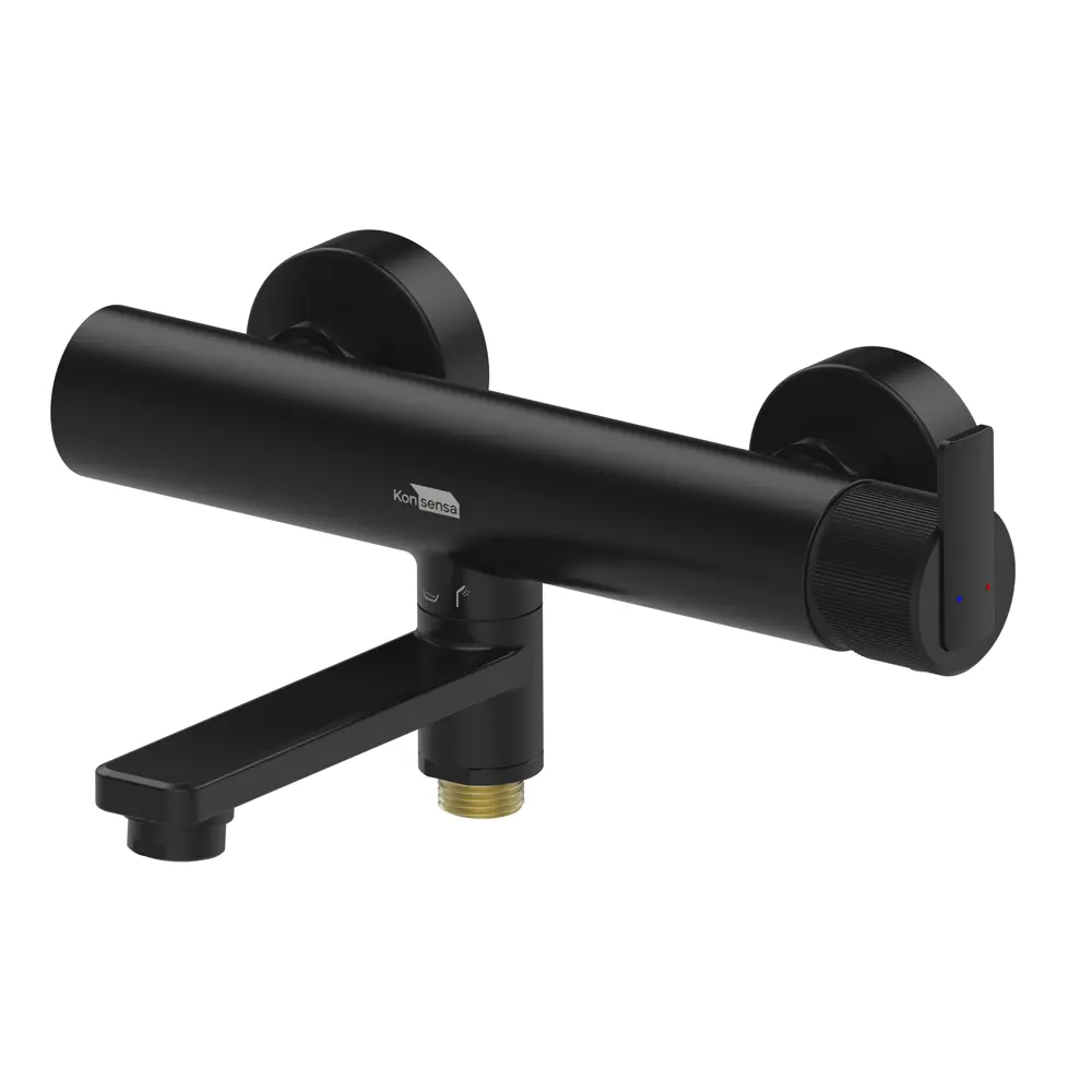 Фото Смеситель для ванны KONSENSA Теано YA3394PC однорычажный цвет черный матовый Фото Смеситель для ванны KONSENSA Теано YA3394PC однорычажный цвет черный матовый
