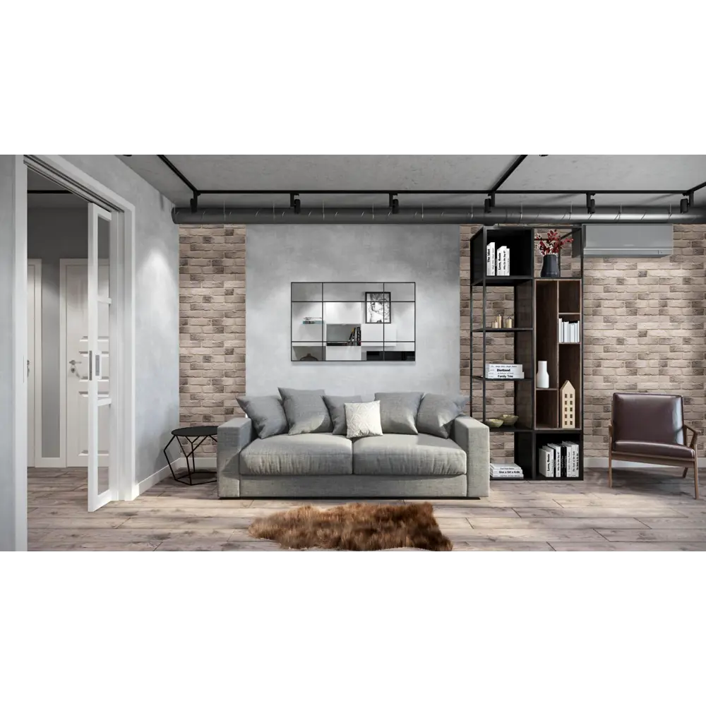 Фото 4 Камень искусственный Византийский кирпич 0.87 м² серый-камень Фото 4 Камень искусственный Византийский кирпич 0.87 м² серый-камень