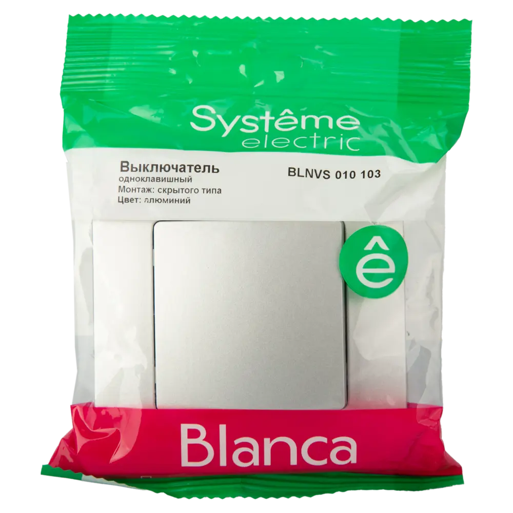Фото 5 Выключатель встраиваемый Systeme Electric Blanca Сх1 1 клавиша цвет алюминий Фото 5 Выключатель встраиваемый Systeme Electric Blanca Сх1 1 клавиша цвет алюминий