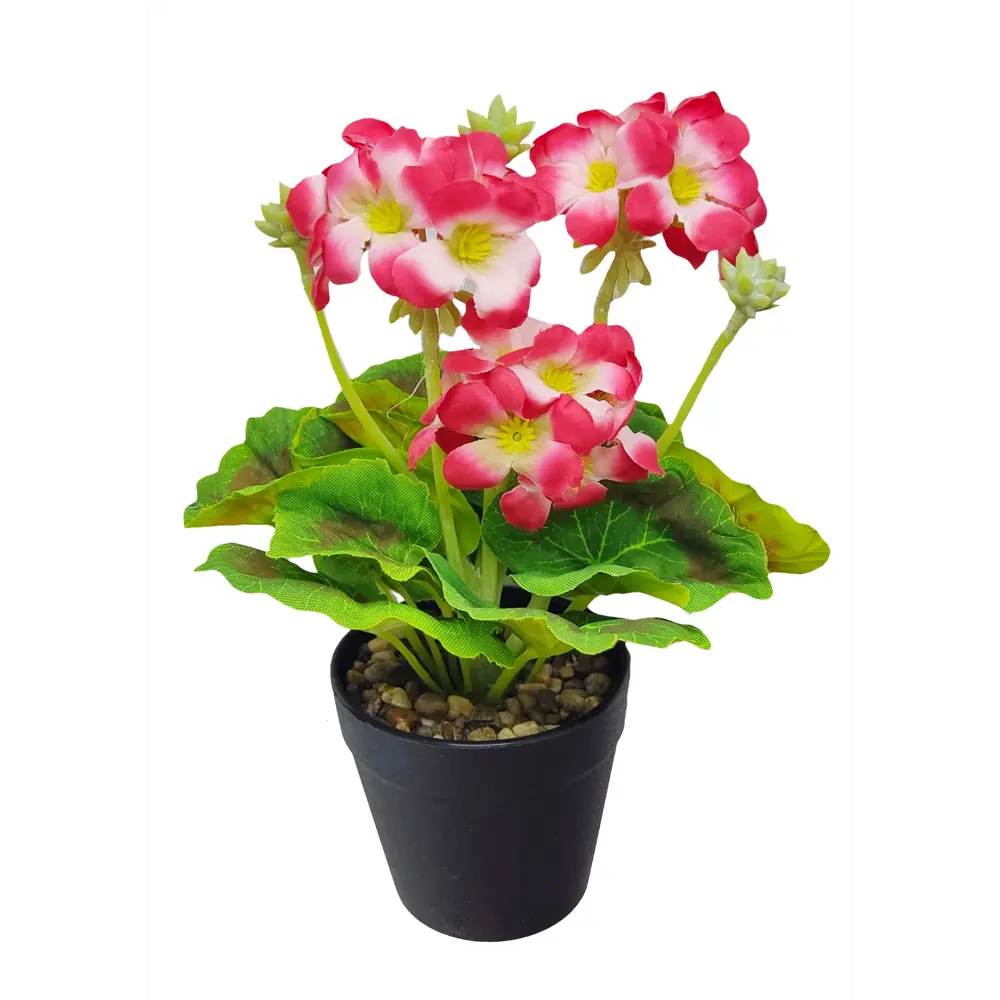 Фото Искусственное растение в горшке Пеларгония Уникум 25x9.5 см ПВХ зеленый