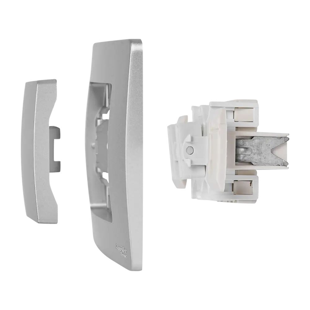 Фото 5 Переключатель встраиваемый Systeme Electric Blanca 1 клавиша цвет алюминий Фото 5 Переключатель встраиваемый Systeme Electric Blanca 1 клавиша цвет алюминий