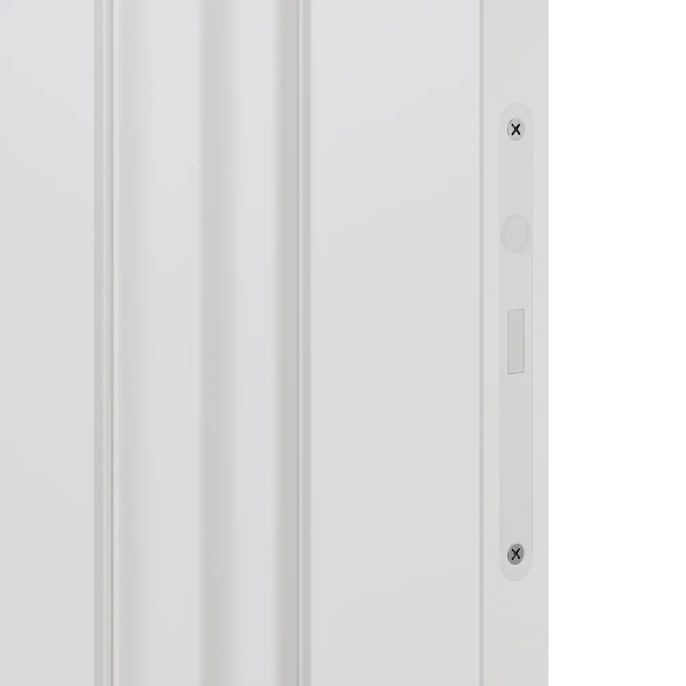 Фото 4 Дверь межкомнатная глухая Диана 1 90x230 см эмаль цвет белый с замком и петлями Фото 4 Дверь межкомнатная глухая Диана 1 90x230 см эмаль цвет белый с замком и петлями