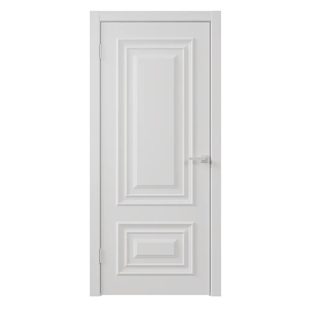 Фото Дверь межкомнатная глухая Диана 2 60x220 см эмаль цвет белый с замком и петлями Фото Дверь межкомнатная глухая Диана 2 60x220 см эмаль цвет белый с замком и петлями