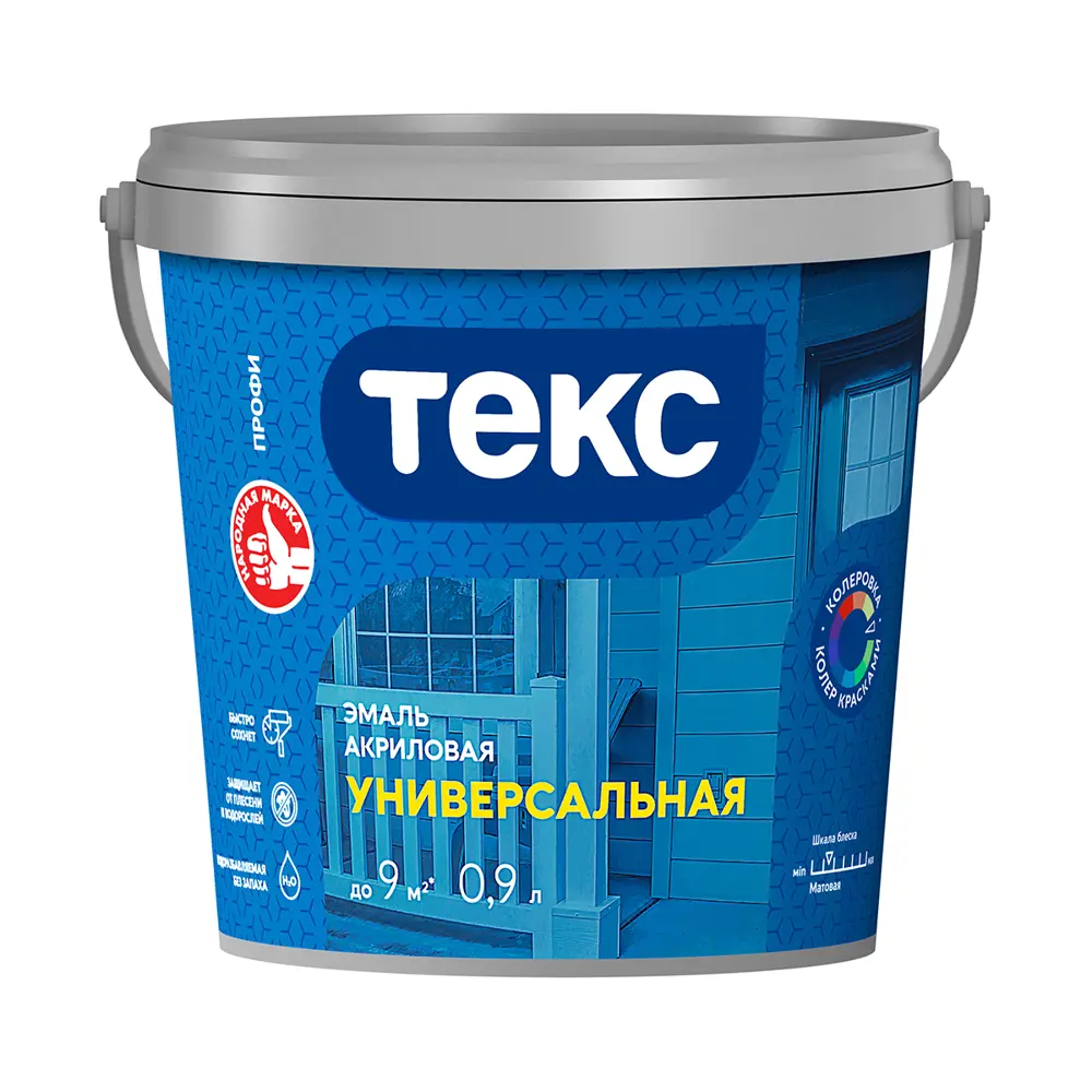 Фото Эмаль ТЕКС 700011000 53965 цвет белый