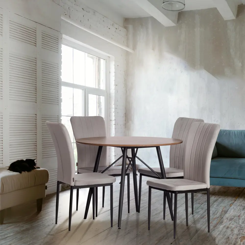 Фото 10 Кухонный стул Tetchair Verter комплект стульев 6 шт 51x95x41 см текстиль цвет светло-серый Фото 10 Кухонный стул Tetchair Verter комплект стульев 6 шт 51x95x41 см текстиль цвет светло-серый