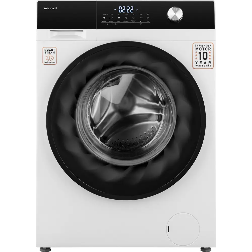 Фото Стиральная машина Weissgauff Wm 61410 premium inverter steam 59.5x84.5x61 см 10 кг цвет белый Фото Стиральная машина Weissgauff Wm 61410 premium inverter steam 59.5x84.5x61 см 10 кг цвет белый