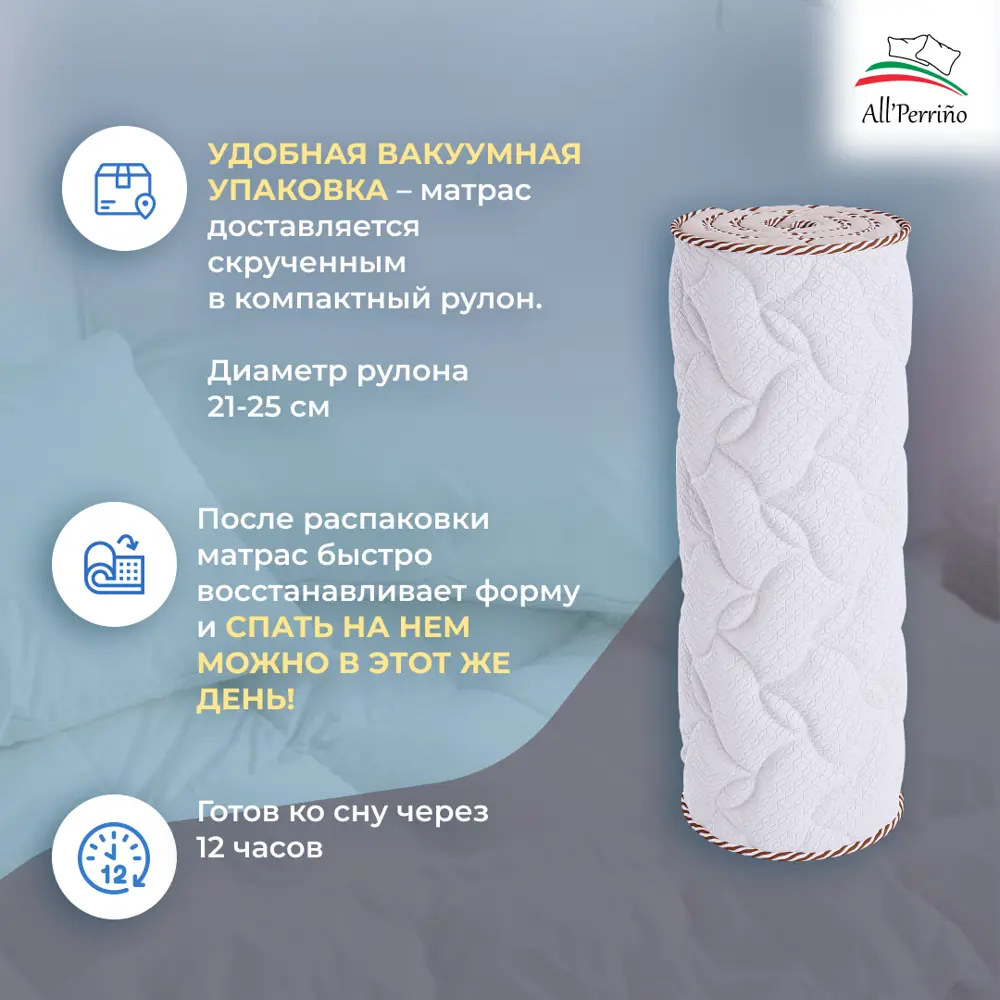Фото 7 Матрас All'perrino Rimini Forza Rim19/60/140Fz 60x140x19 см беспружинный детский