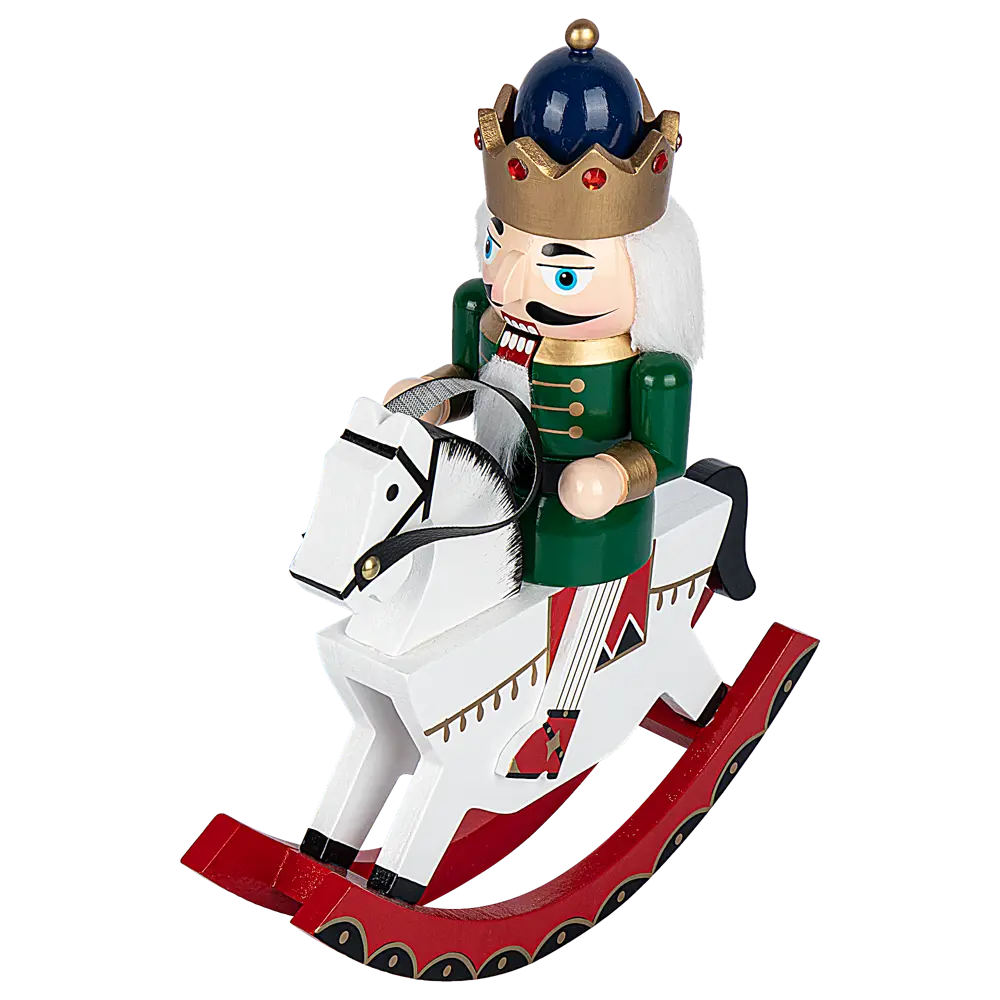 Фото 2 Декоративная фигура Щелкунчик на коне 30x24.5 см красный Фото 2 Декоративная фигура Щелкунчик на коне 30x24.5 см красный