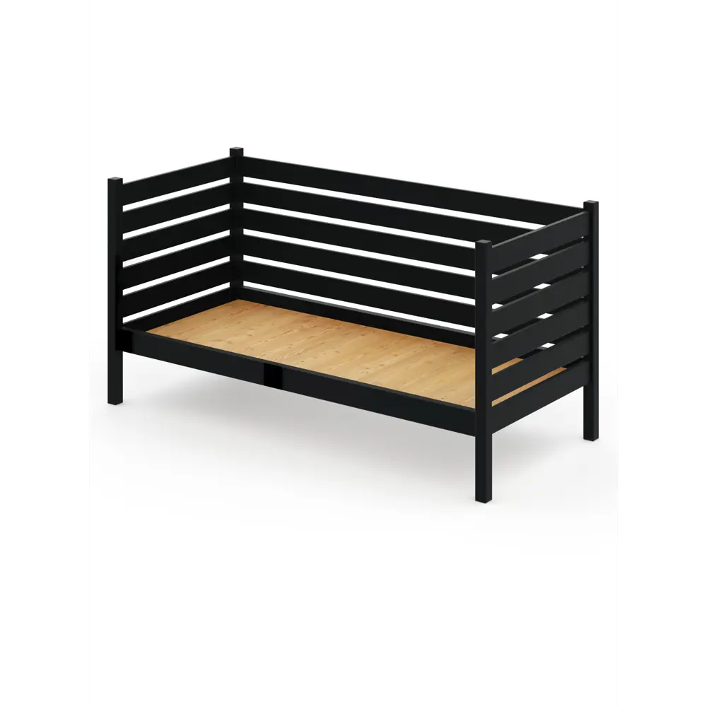 Фото 2 Тахта Solarius сплошное основание и высокими бортиками 100x101x210 см сосна цвет антрацит Фото 2 Тахта Solarius сплошное основание и высокими бортиками 100x101x210 см сосна цвет антрацит