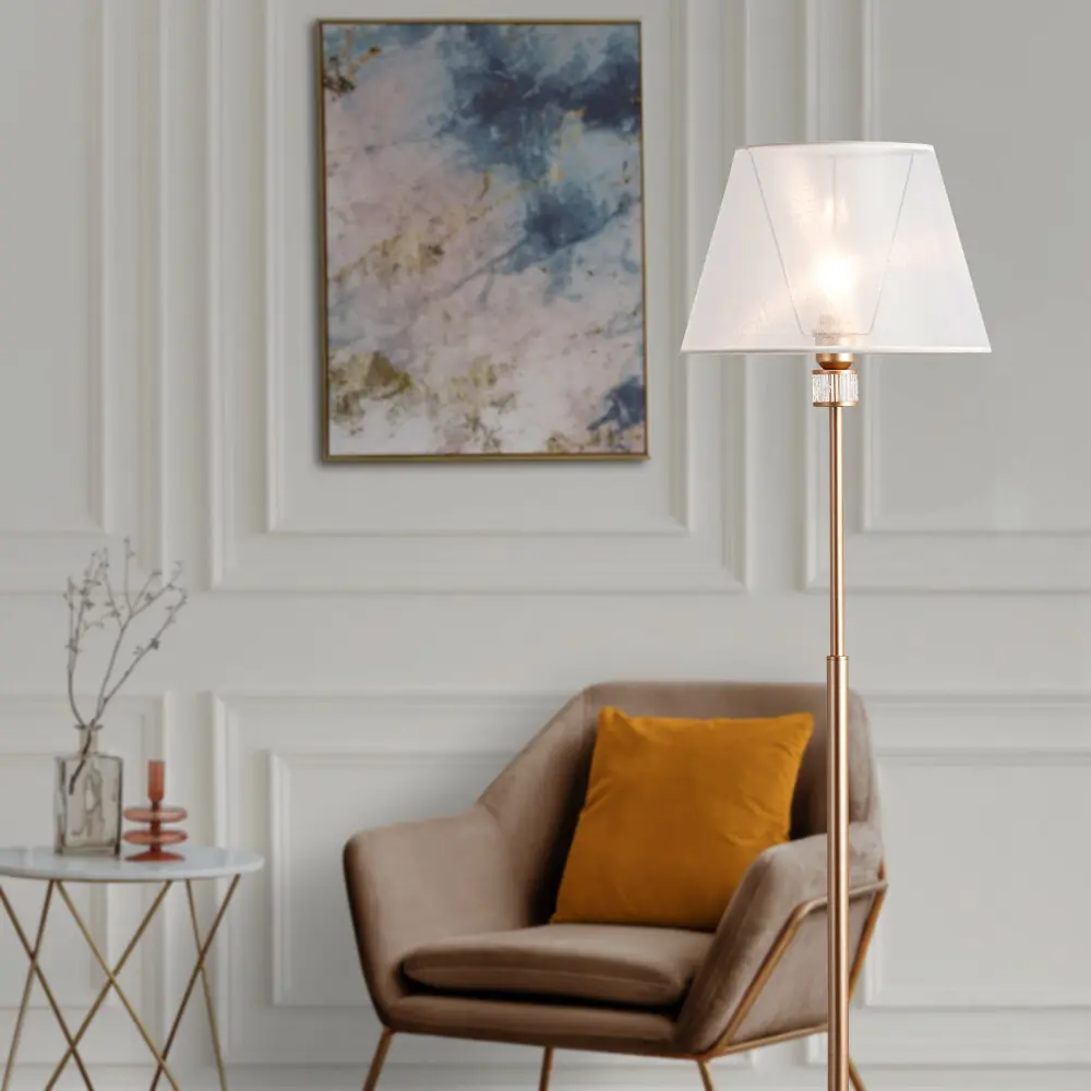 Фото 6 Торшер De fran Эрато цвет жёлтый/золотой