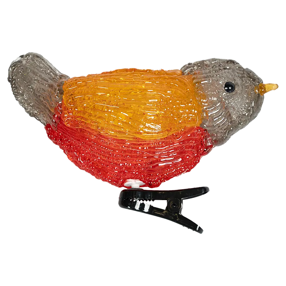 Фото 3 Набор светящихся новогодних фигур на прищепке "Птички" 12см праздничный Фото 3 Набор светящихся новогодних фигур на прищепке "Птички" 12см праздничный