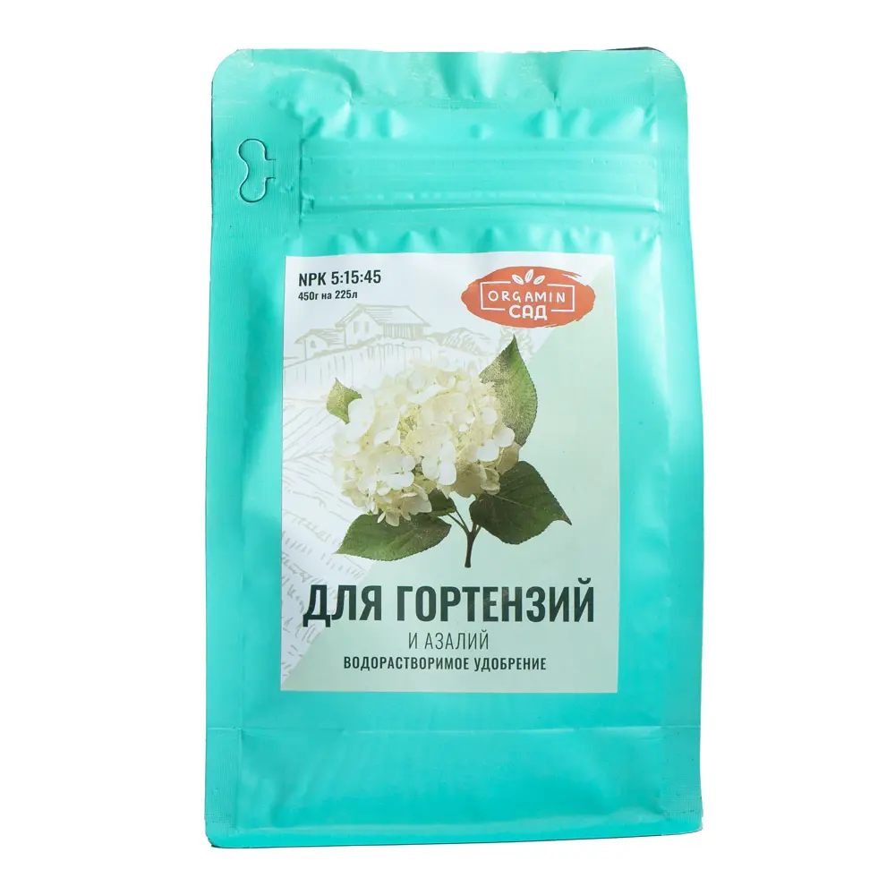 Фото Органическое удобрение Orgamin для гортензий 0.45 кг Фото Органическое удобрение Orgamin для гортензий 0.45 кг