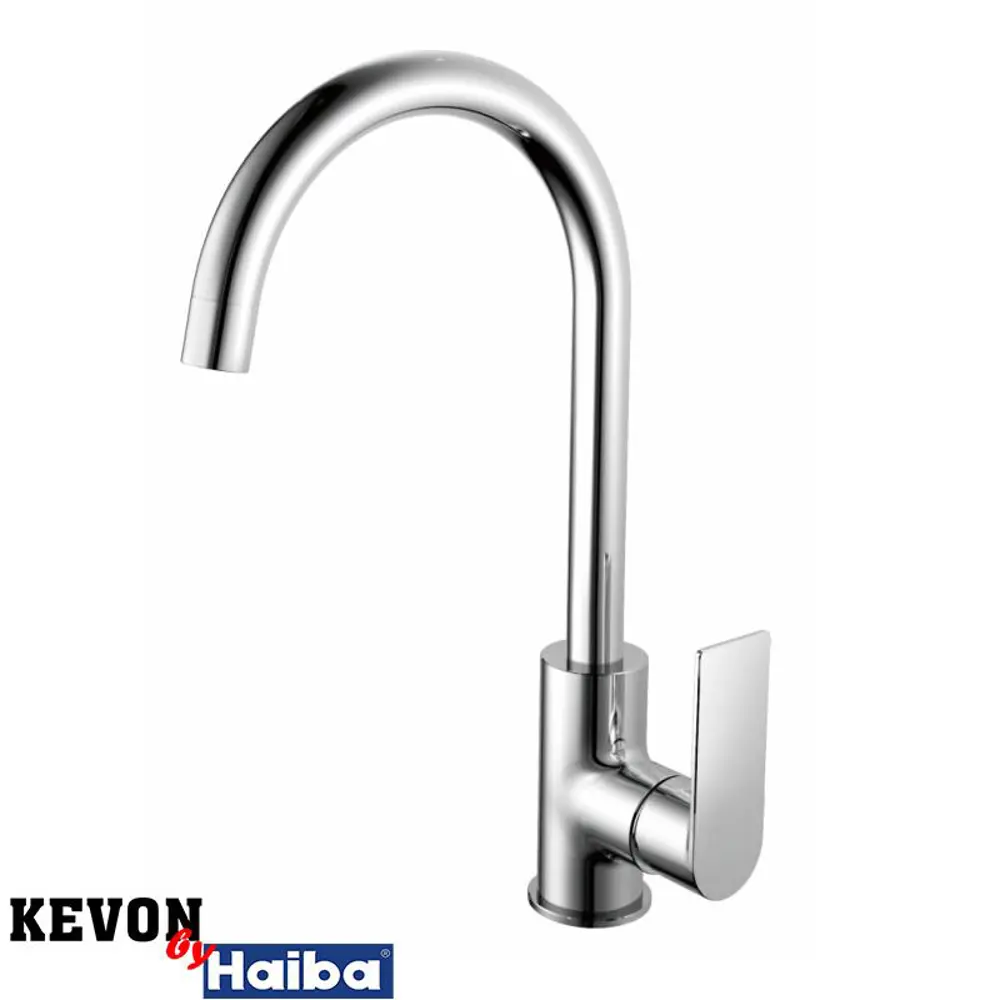 Фото 2 Смеситель для кухни Kevon KV13091 поворотный излив 26 см цвет хром