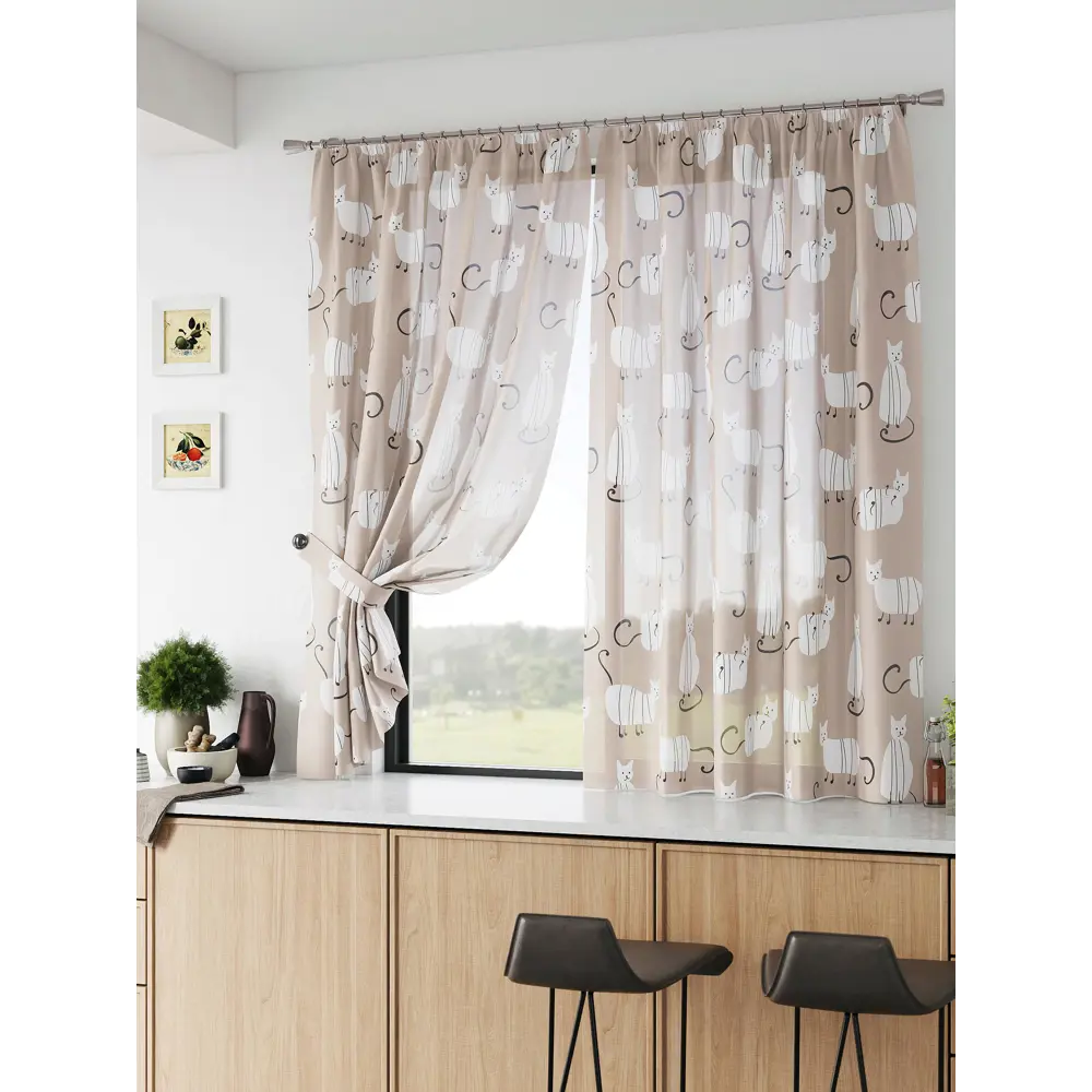 Фото 4 Тюль Comfy way Базовая комплектация CW786100 на шторной ленте 160x150 см цвет белый Фото 4 Тюль Comfy way Базовая комплектация CW786100 на шторной ленте 160x150 см цвет белый