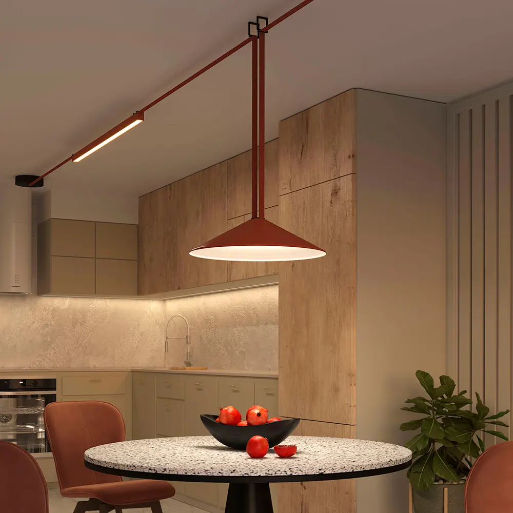 Фото 3 Трековый светильник Decorato светодиодный 16 Вт однофазный 6 м² цвет терракотовый Фото 3 Трековый светильник Decorato светодиодный 16 Вт однофазный 6 м² цвет терракотовый