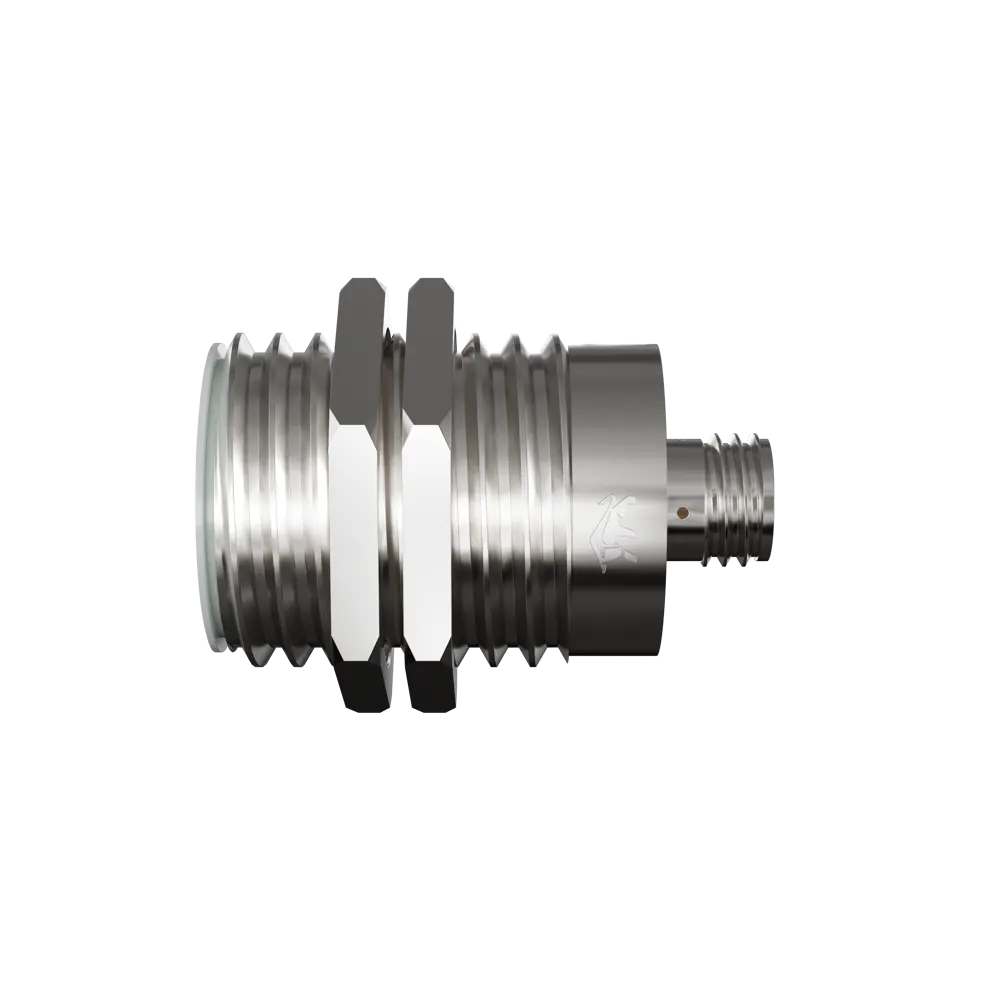 Фото Индуктивный датчик Prompower KJ130-D16NA-DS1248-LY латунь заподлицо М30 16 мм NPN-НО разъём M12 Фото Индуктивный датчик Prompower KJ130-D16NA-DS1248-LY латунь заподлицо М30 16 мм NPN-НО разъём M12