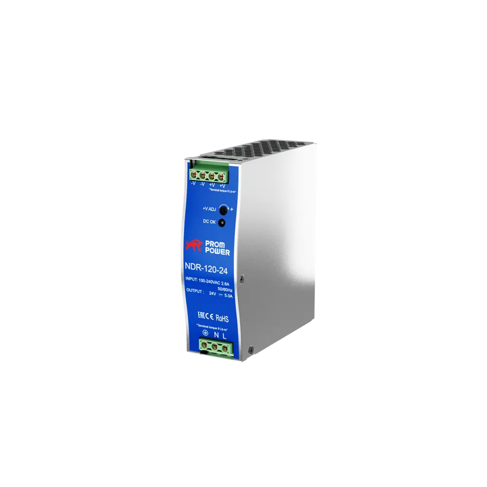 Фото 2 Источник питания Prompower NDR-120-24 на выходе 24 В DC 5 А 120 Вт входное 85-264 В AC 120-370 В DC Фото 2 Источник питания Prompower NDR-120-24 на выходе 24 В DC 5 А 120 Вт входное 85-264 В AC 120-370 В DC
