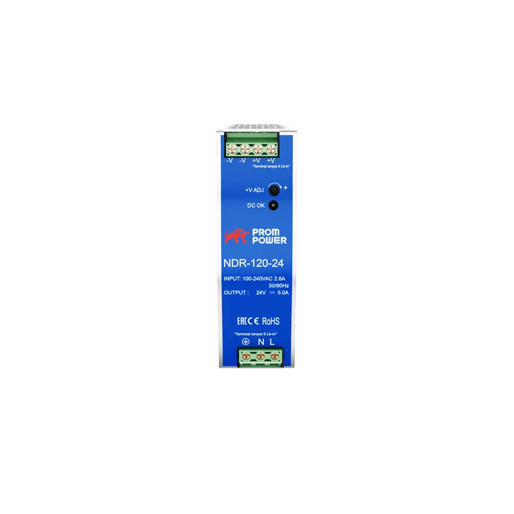 Фото 4 Источник питания Prompower NDR-120-24 на выходе 24 В DC 5 А 120 Вт входное 85-264 В AC 120-370 В DC Фото 4 Источник питания Prompower NDR-120-24 на выходе 24 В DC 5 А 120 Вт входное 85-264 В AC 120-370 В DC