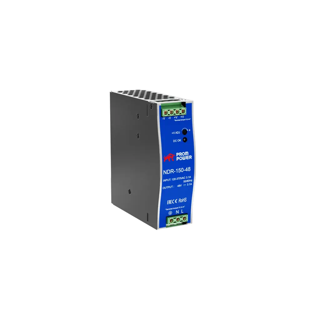 Фото 2 Источник питания Prompower NDR-150-48 на выходе 48 В DC 3 А 150 Вт входное 85-264 В AC 120-370 В DC Фото 2 Источник питания Prompower NDR-150-48 на выходе 48 В DC 3 А 150 Вт входное 85-264 В AC 120-370 В DC