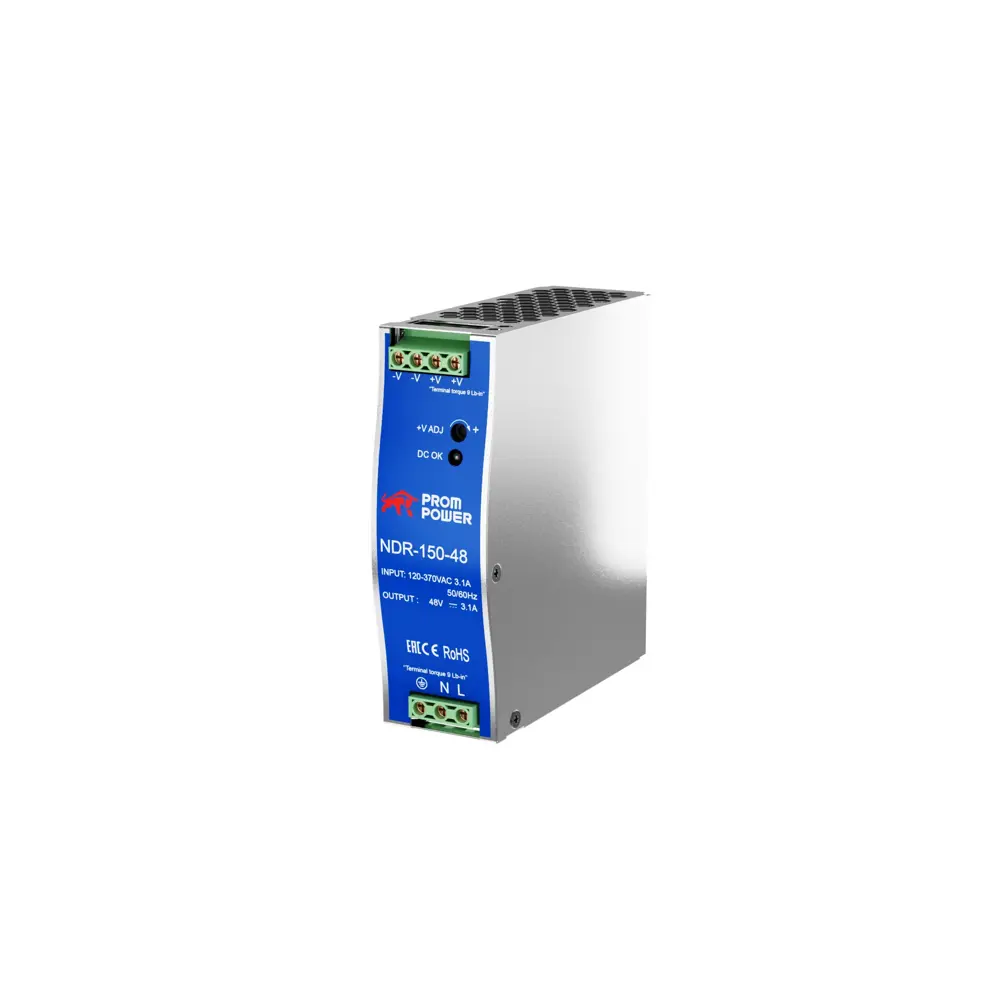 Фото 3 Источник питания Prompower NDR-150-48 на выходе 48 В DC 3 А 150 Вт входное 85-264 В AC 120-370 В DC Фото 3 Источник питания Prompower NDR-150-48 на выходе 48 В DC 3 А 150 Вт входное 85-264 В AC 120-370 В DC