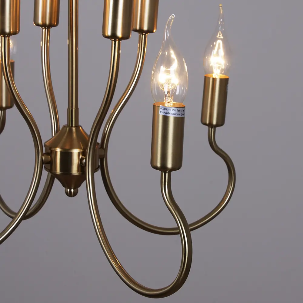 Фото 4 Люстра подвесная Reluce 74001-0.4-4+4 8 ламп 48 м² цвет золото Фото 4 Люстра подвесная Reluce 74001-0.4-4+4 8 ламп 48 м² цвет золото