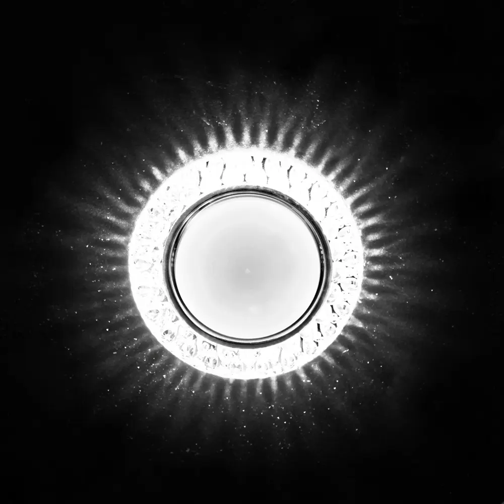 Фото Светильник точечный встраиваемый Reluce с led подсветкой gx53xled4w под отверстие 85 мм GX53 цвет прозрачный