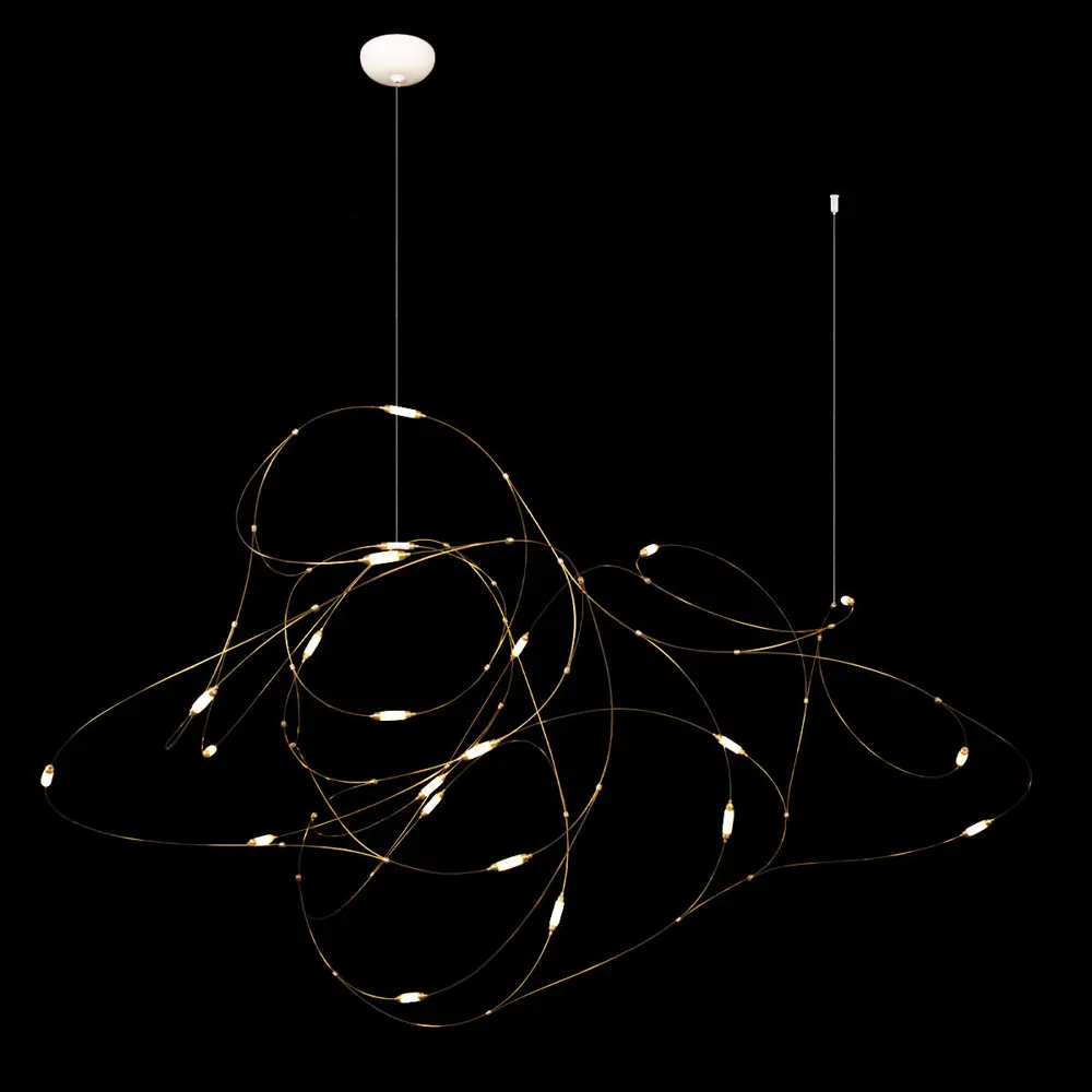 Фото Светильник подвесной светодиодный Loft It Flock of light 10309-21 3 м² теплый белый (желтый) свет цвет белый/бронза Фото Светильник подвесной светодиодный Loft It Flock of light 10309-21 3 м² теплый белый (желтый) свет цвет белый/бронза