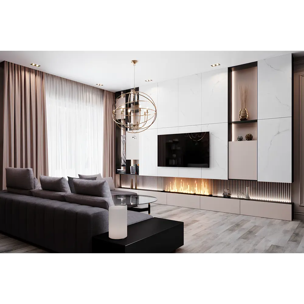 Фото Керамогранит Absolut gres Royal grey light AB 1025G 60x120см цвет светло-серый