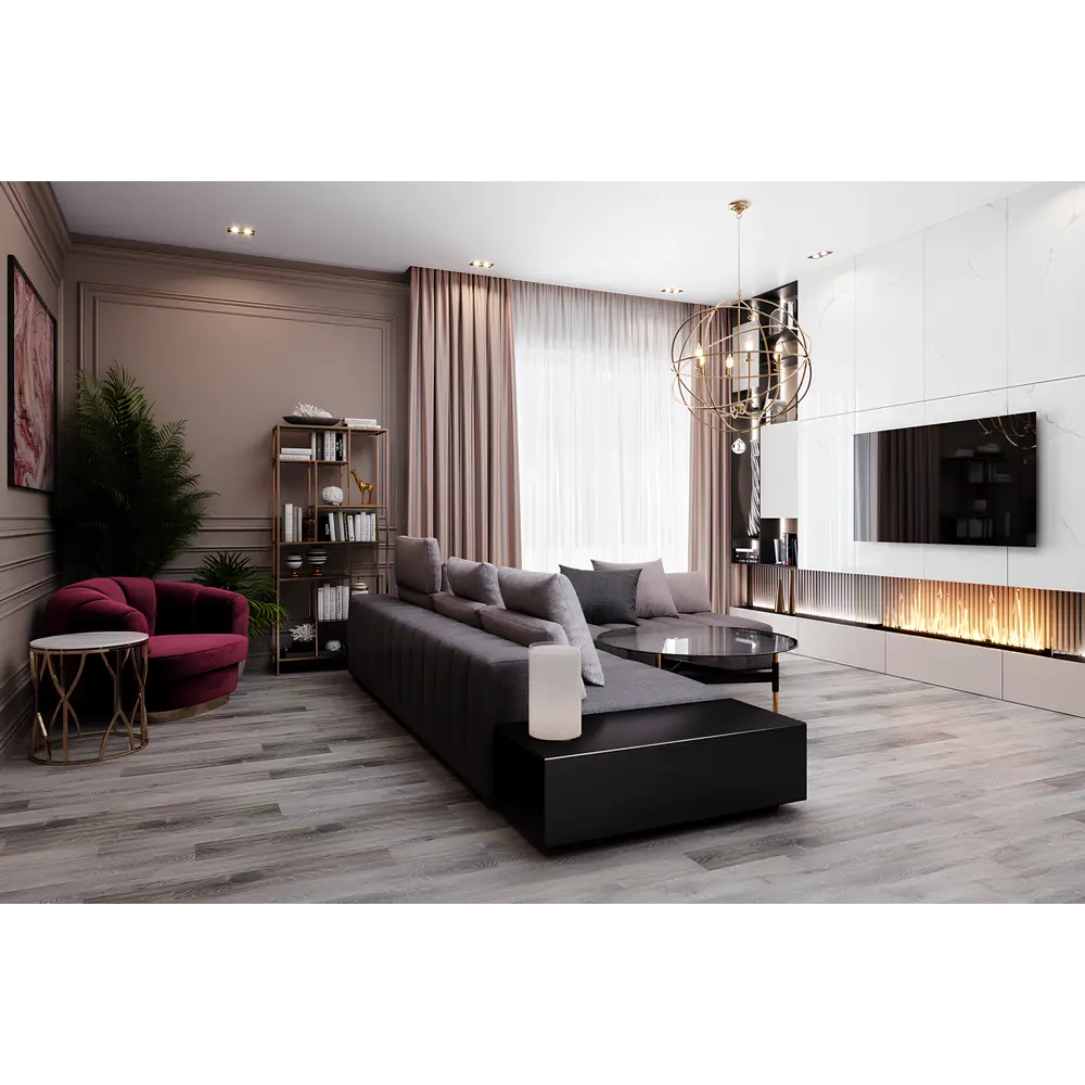 Фото 2 Керамогранит Absolut gres Royal grey light AB 1025G 60x120см цвет светло-серый